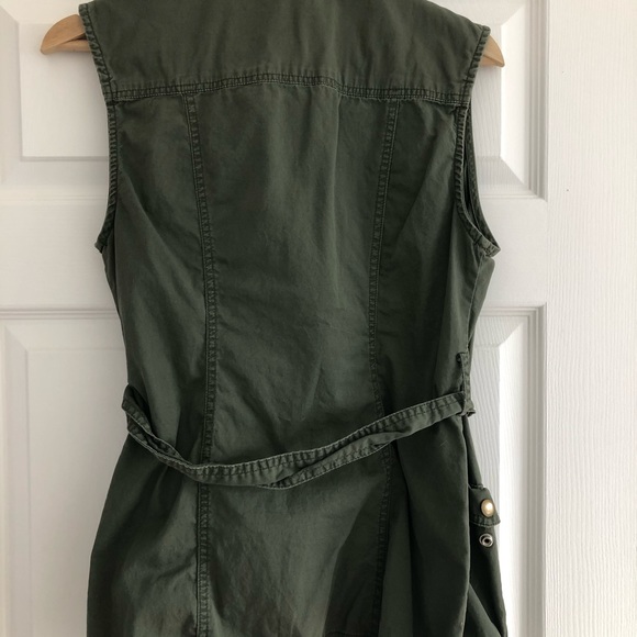 Green Khaki Charlotte Russe Vest Size M - Picture 2 of 7
